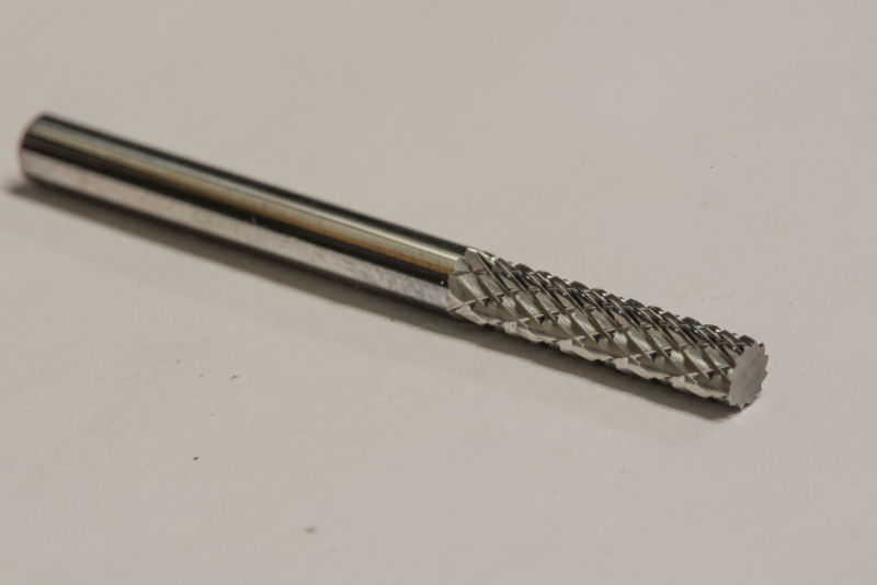 HELONGCO SG-43 Tree Shape Solid Carbide Burr – 1/8" Shank, Die Grinder Bit, Made In USA