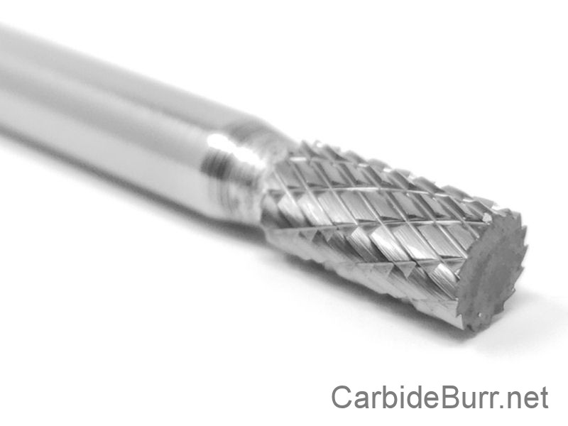 Double Cut} Rotary File burr die grinder SA-3 L6 Long Cylindrical Carbide Bur 
