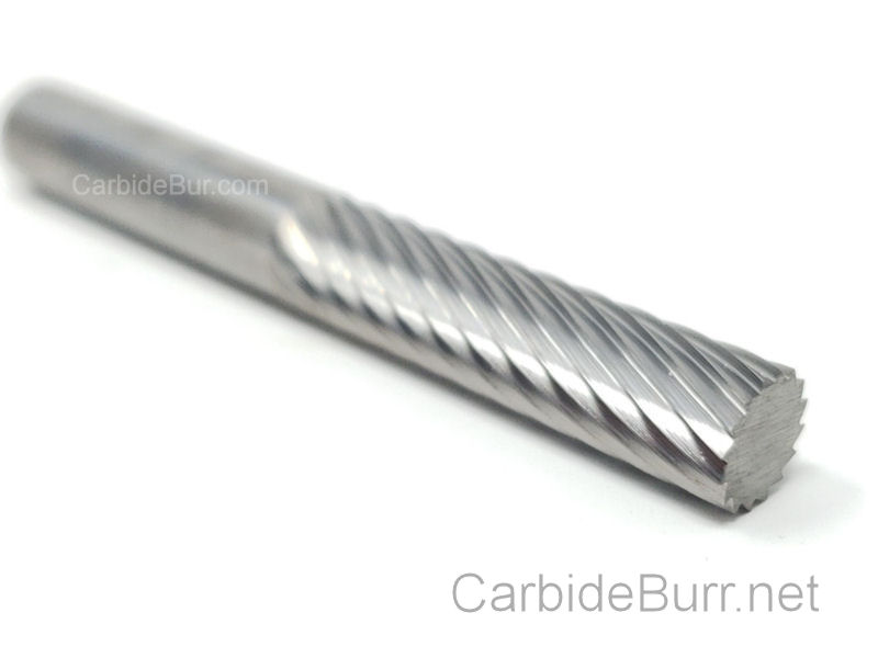 SA1LS Cylindrical Tungsten Carbide Burr Bur Cutting Tool Die Grinder Bit 1/4" 