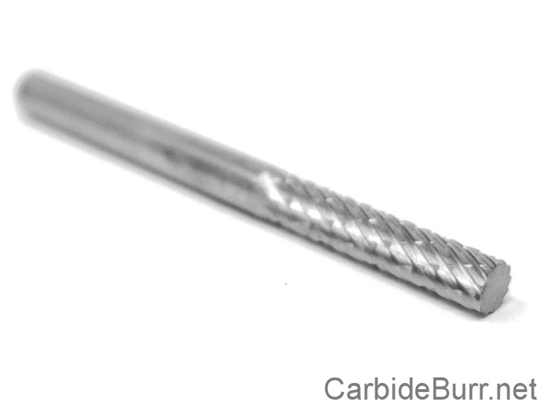 SA43D Cylindrical End SOLID Carbide Burr Bur Cutting Tool Die Grinder Bit 1/8" 