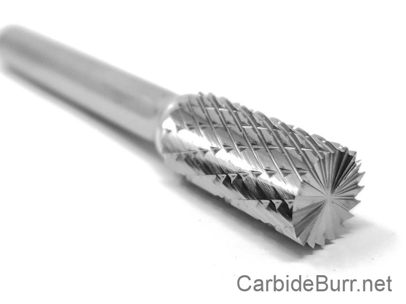 SB-3 Cylindrical End Cut Shape Carbide Burr Die Grinder Bit Double Cut