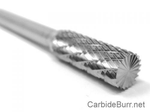 SA11D Cylindrical End Cut 1/8" Carbide Burr Bur Tool Die Grinder Bit 1/4" Shank 