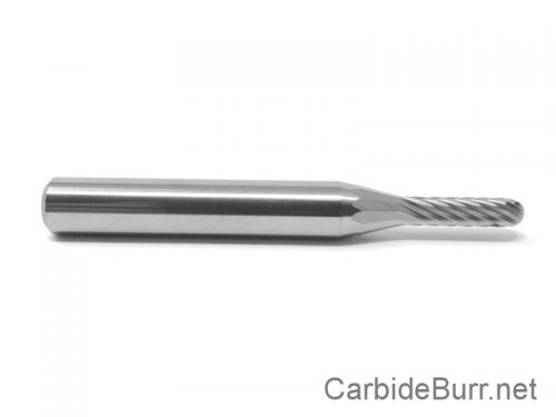 SA11S Cylindrical End Cut 1/8" Carbide Burr Bur Tool Die Grinder Bit 1/4" Shank 