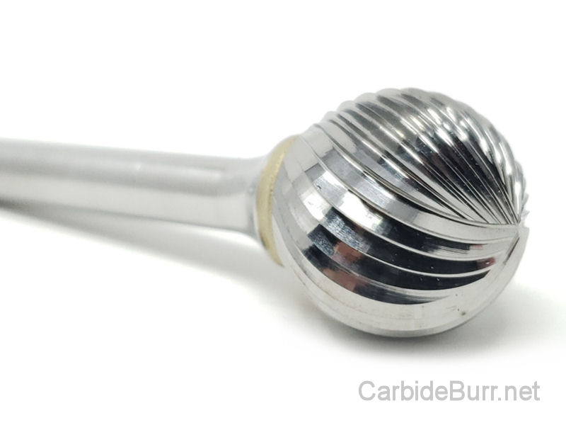SD41D Ball Shape SOLID Carbide Burr Bur Cutting Tool Die Grinder Bit 1/8"