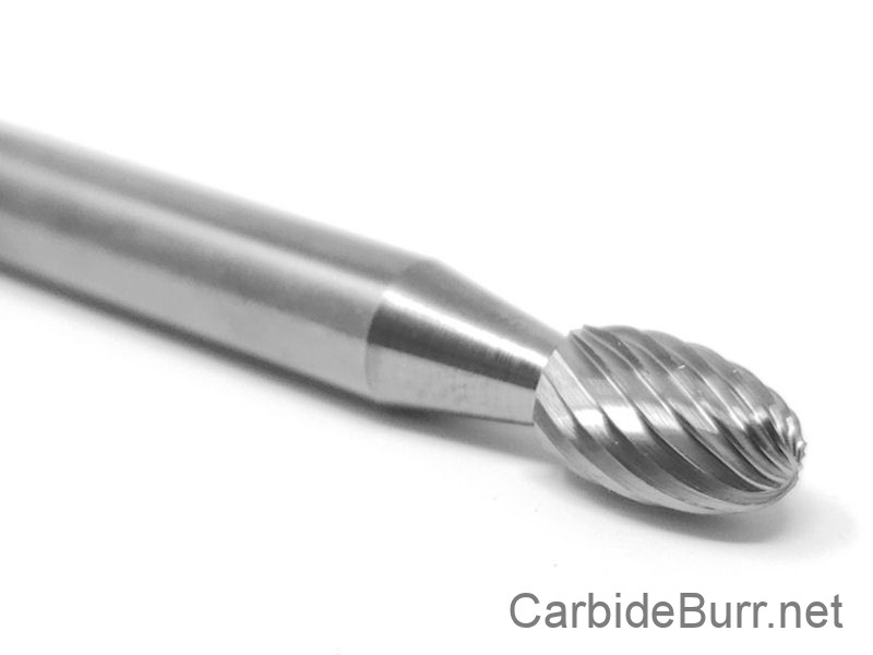 SC1D Cylindrical Cut Tungsten Carbide Burr Bur Cutting Tool Die Grinder Bit 1/4" 