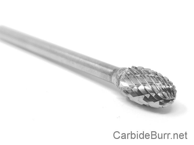 Titan TB19514 Solid Carbide Bur 1/4 Shank Diameter Double Cut Ball Shape 3/8 Diameter 2-5/64 Overall Length SD-3 3/8 Size 3/8 Length of Cut