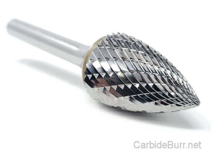 HELONGCO SD-7D 1/4" Shank Ball Shape Tungsten Carbide Burr Die Grinder Bit - Made In USA