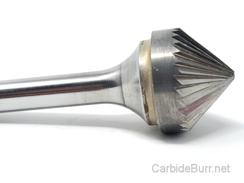 SK-7 Cone 90 Degree Carbide Burr Die Grinder Bit Double Cut 