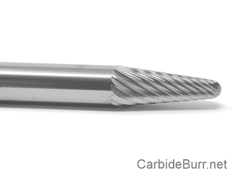 SL-1-NF L6 Long Taper 14° Radius End Carbide Bur Aluminum Cut burr rotary file 