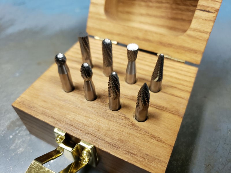 Carbide Burr Die Grinder Bit Set 4 Made in the USA